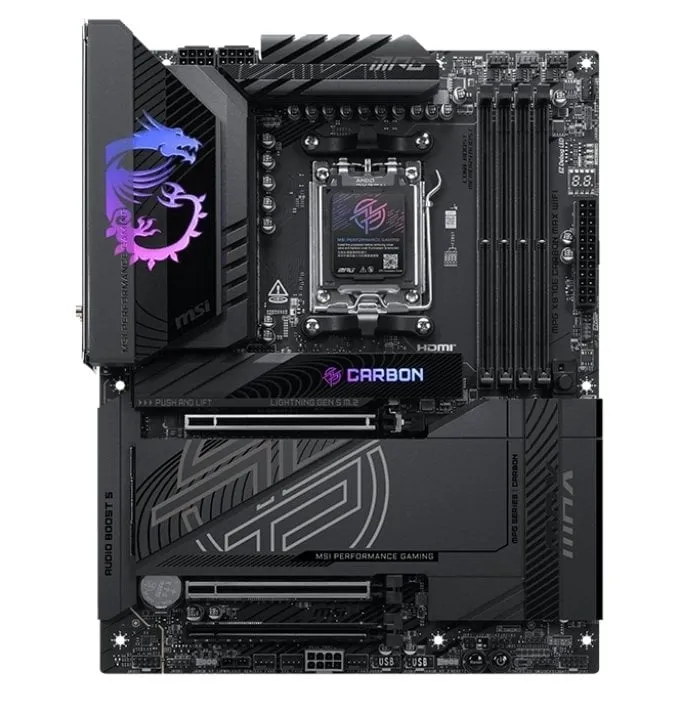 Материнська плата MSI MPG X870E Carbon Max WiFi Socket AM5 - мініатюра 13