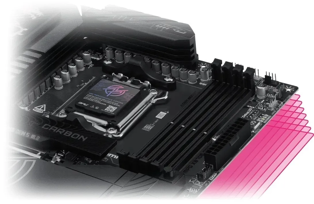 Материнська плата MSI MPG X870E Carbon Max WiFi Socket AM5 - мініатюра 4