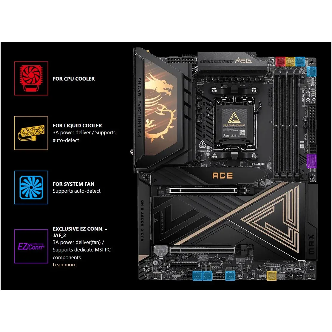 Материнська плата MSI MEG X870E Ace Max Socket AM5 - мініатюра 9