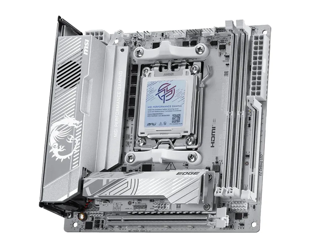 Материнська плата MSI MPG X870I Edge Ti Evo WiFi Socket AM5 - мініатюра 4