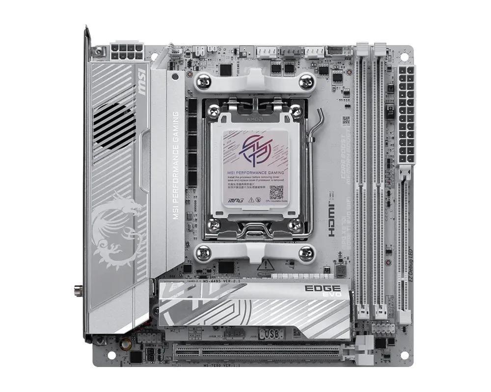 Материнська плата MSI MPG X870I Edge Ti Evo WiFi Socket AM5 - мініатюра 5