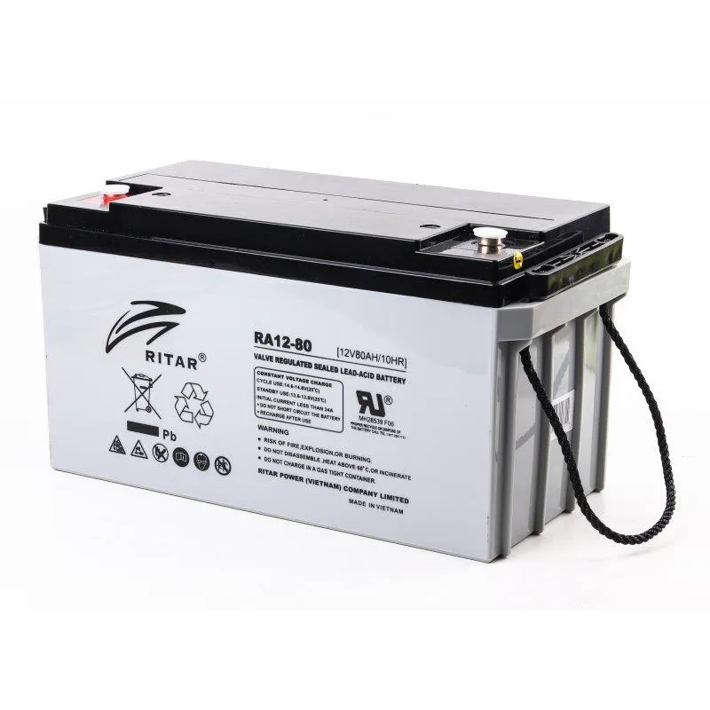 Акумуляторна батарея Ritar 12V 80AH (RA12-80) AGM - мініатюра 2