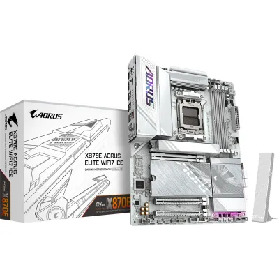 Материнська плата GIGABYTE X870E AORUS ELITE WIFI7 ICE (X870E A ELITE WIFI7 ICE) - мініатюра 5