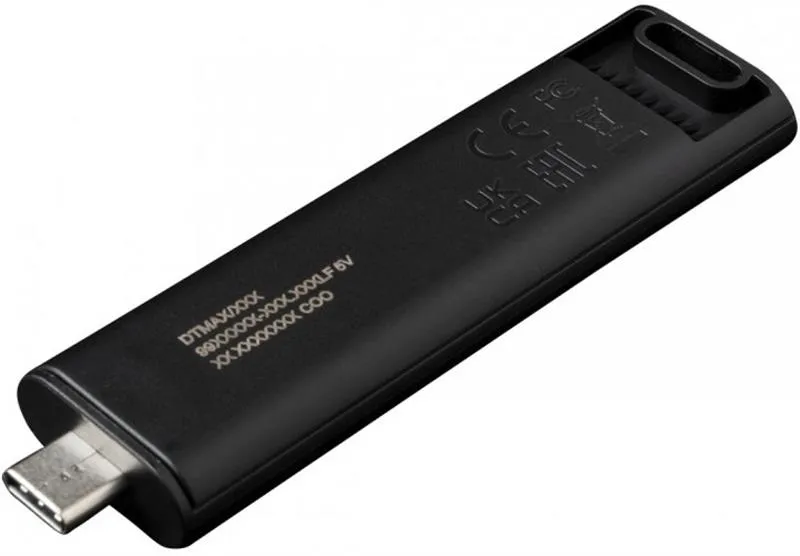 Флеш-накопичувач USB3.2 256GB Type-C Kingston DataTraveler Max Black (DTMAX/256GB) - мініатюра 10