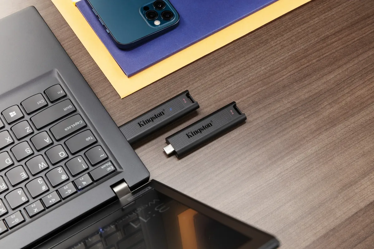 Флеш-накопичувач USB3.2 256GB Type-C Kingston DataTraveler Max Black (DTMAX/256GB) - мініатюра 20