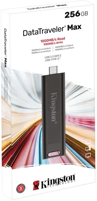 Флеш-накопичувач USB3.2 256GB Type-C Kingston DataTraveler Max Black (DTMAX/256GB) - мініатюра 6