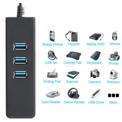 Концентратор Dynamode USB 3.0 Type-A - RJ45 Gigabit Lan, 3*USB 3.0 (USB3.0-Type-A-RJ45-HUB3) - мініатюра 8