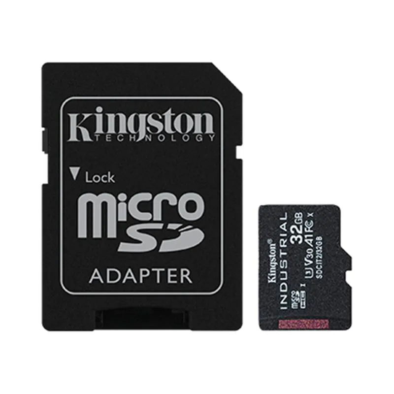 Карта пам`ятi MicroSDHC 32GB UHS-I/U3 Class 10 Kingston Industrial + SD-adapter (SDCIT2/32GB) - зображення 1
