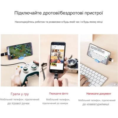 Перехідник USB-C Female to USB-A Male OTG Dynamode (DM-AD-USB-CA) - мініатюра 9