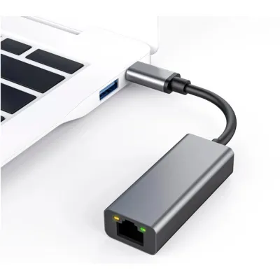 Адаптер USB-C to RJ45 Ethernet 1000Mbps Dynamode (DM-AD-GLAN-C) - мініатюра 5