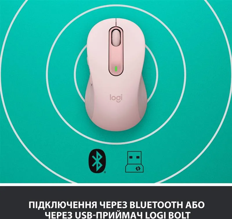 Миша бездротова Logitech Signature M650 Rose (910-006254) - мініатюра 5
