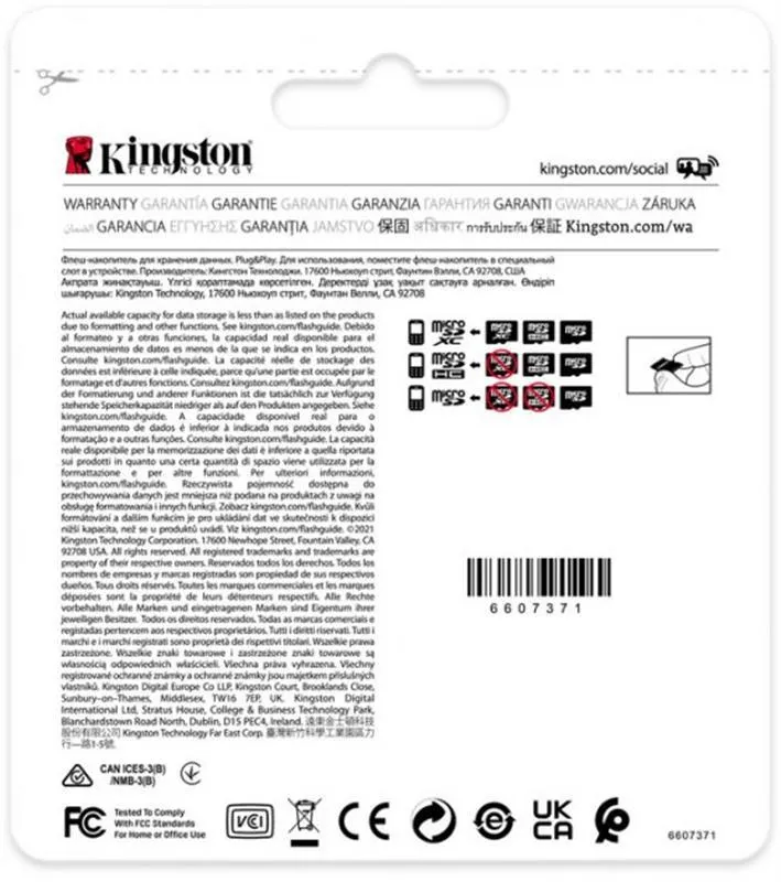 Карта пам`ятi MicroSDHC 32GB UHS-I/U3 Class 10 Kingston Industrial (SDCIT2/32GBSP) - мініатюра 4