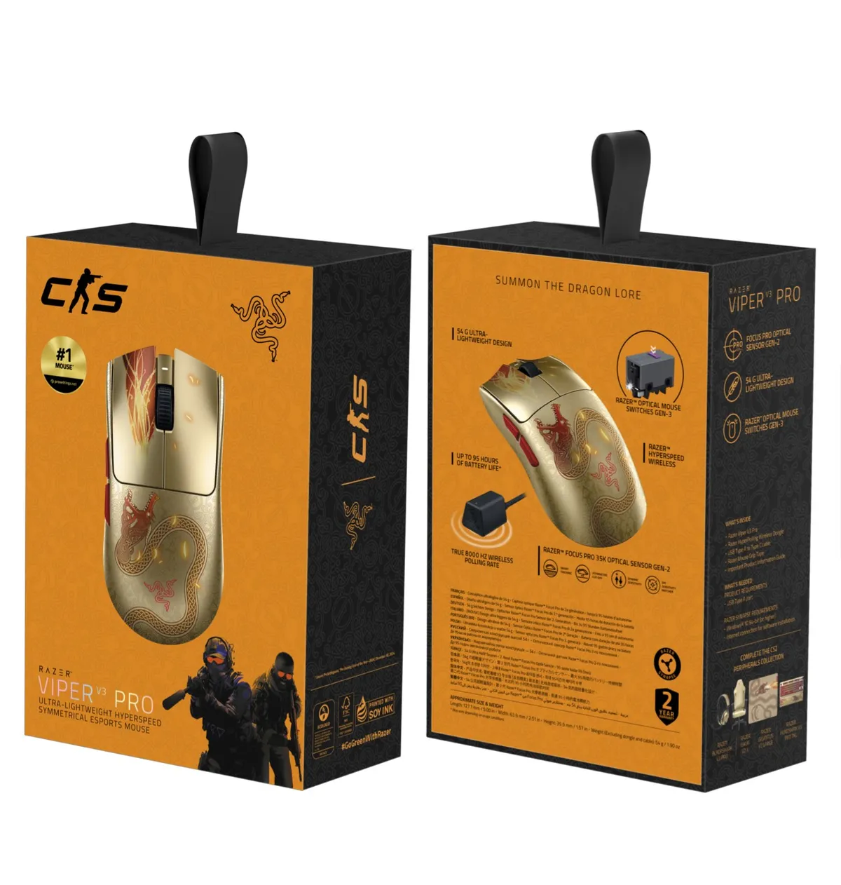 Миша бездротова Razer Viper V3 Pro Wireless Counter-Strike 2 Edition (RZ01-05120800-R3M1) - мініатюра 5