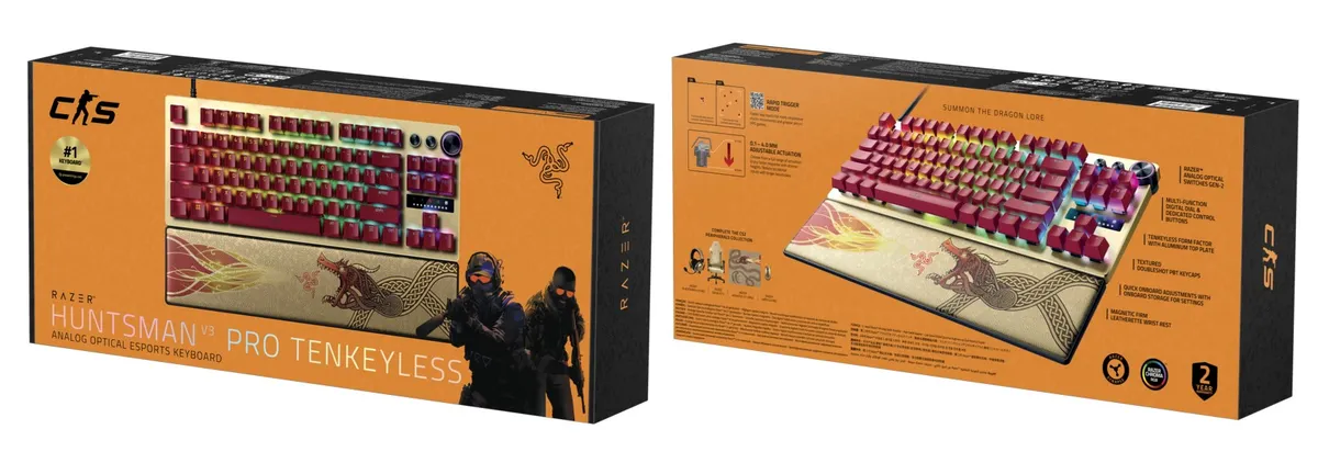 Клавіатура Razer Huntsman V3 PRO TKL Counter-Strike 2 Ed. (RZ03-04982100-R3M1) - мініатюра 5