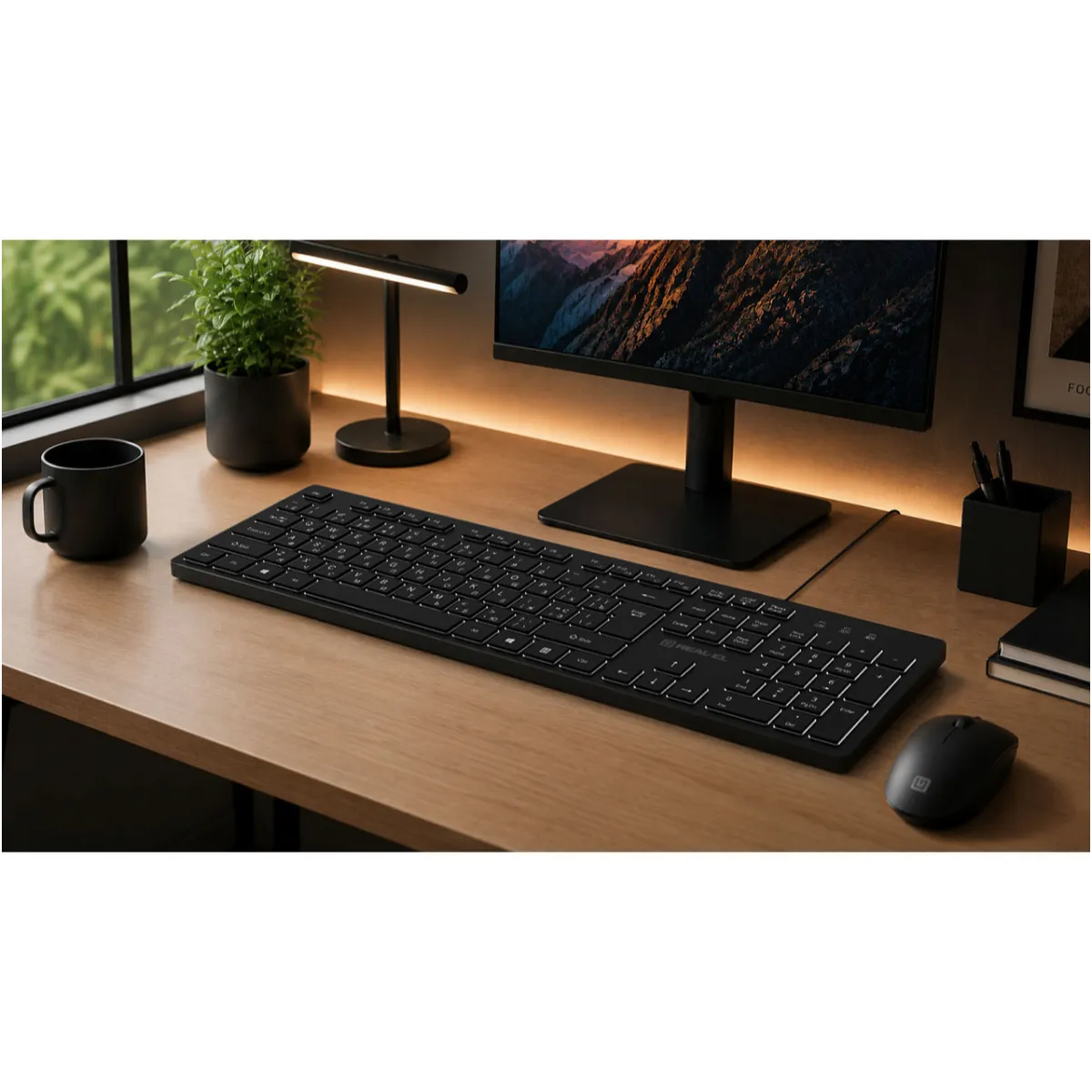 Клавіатура REAL-EL RK-7050 Black - мініатюра 2