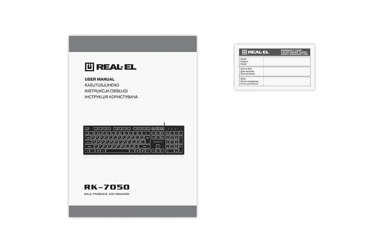 Клавіатура REAL-EL RK-7050 Black - мініатюра 3