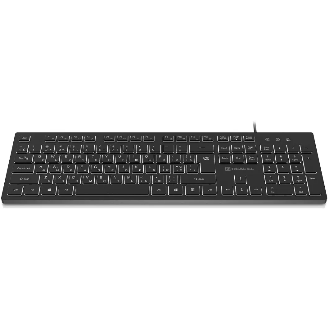 Клавіатура REAL-EL RK-7050 Black - мініатюра 5
