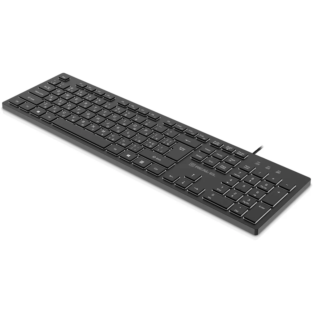 Клавіатура REAL-EL RK-7050 Black - мініатюра 7