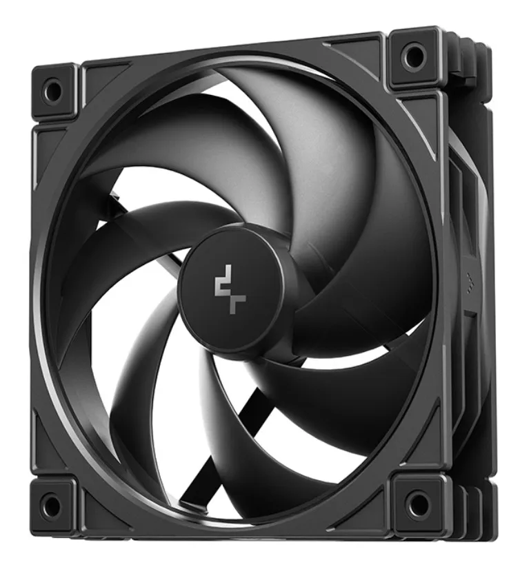 Вентилятор Deepcool FD12 V2 чорний для корпусу 120x120x25мм, HB, 500~2500±10% об/хв, - зображення 1