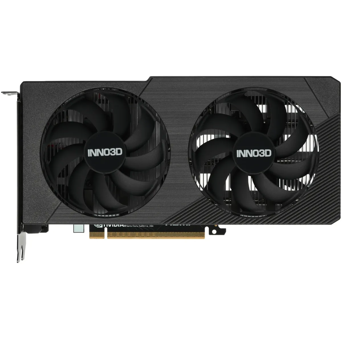 Відеокарта GeForce RTX 5060, Inno3D, Twin X2 OC V2, 8Gb GDDR7, 128-bit, HDMI/3xDP, 2527/28000 MHz, 8-pin (N50602-08D7X-195071N) - зображення 1