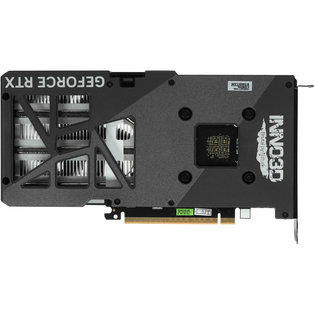 Відеокарта GeForce RTX 5060, Inno3D, Twin X2 OC V2, 8Gb GDDR7, 128-bit, HDMI/3xDP, 2527/28000 MHz, 8-pin (N50602-08D7X-195071N) - мініатюра 4