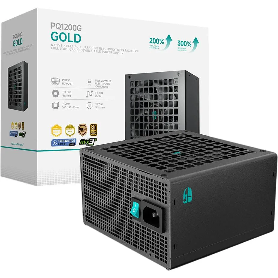 Блок живлення DeepCool GamerStorm PQ1200G 1200W (R-PQC00G-FD1B-JGEU-V1) - мініатюра 9
