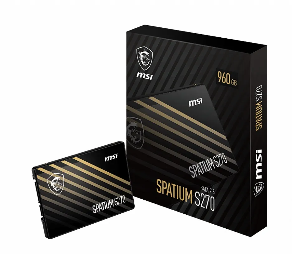 Накопичувач SSD  960GB MSI Spatium S270 2.5" SATAIII 3D TLC (S78-440P130-P83) - мініатюра 5