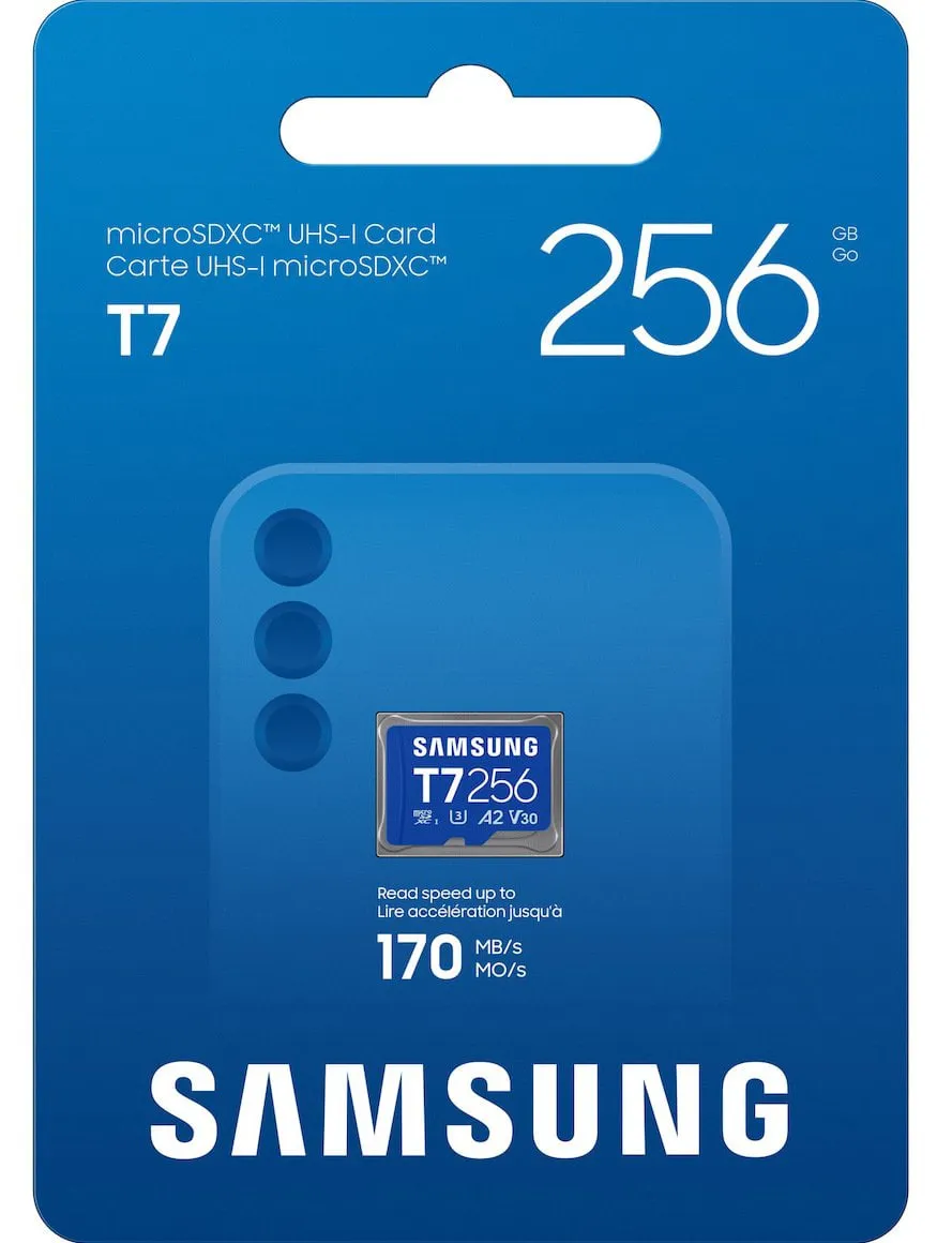 Карта пам`ятi MicroSDXC 256GB UHS-I/U3 A2 Class 10 Samsung T7 (MB-MB256T/WW) - мініатюра 4