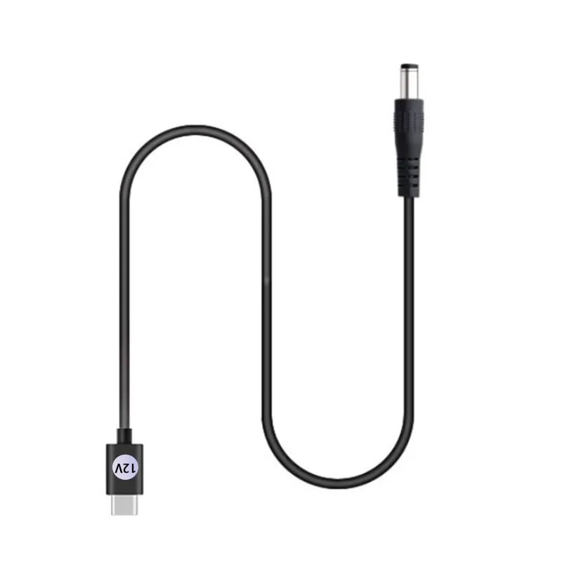 Кабель-тригер PD (USB Type-C) на DC 5.5 мм, 12 В 3 А, 1 м, чорний - мініатюра 2