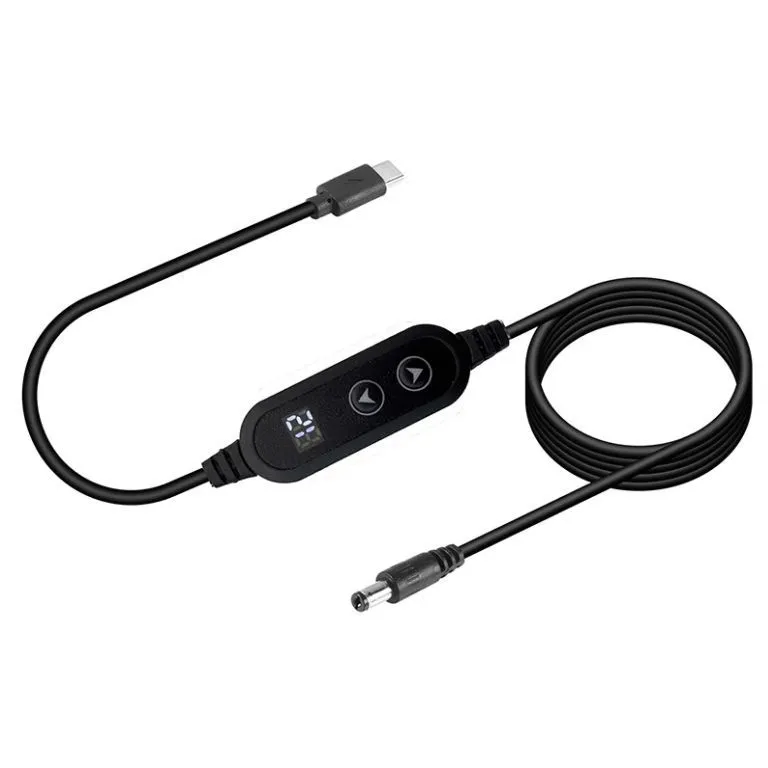 Кабель-тригер PD (USB Type-C) на DC 5.5x2.5 мм, 5–20 В, до 65 Вт, прямий роз'єм, 1.2 м - зображення 1