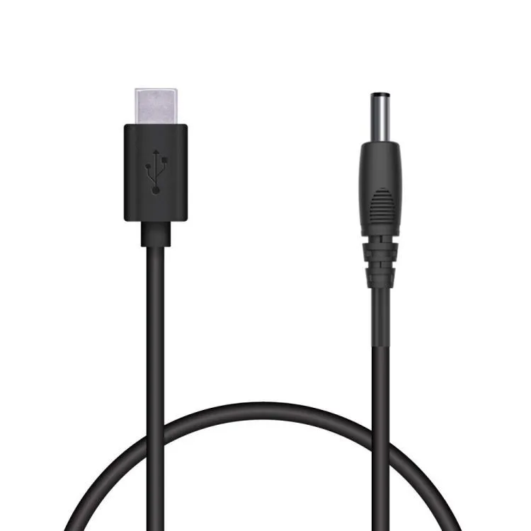 Кабель-тригер PD (USB Type-C) на DC 5.5x2.5 мм, 5–20 В, до 65 Вт, прямий роз'єм, 1.2 м - мініатюра 3