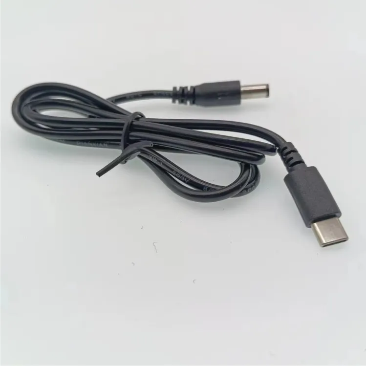 Кабель-тригер PD (USB Type-C) на DC 5.5x2.5 мм, 5–20 В, до 65 Вт, прямий роз'єм, 1.2 м - мініатюра 4