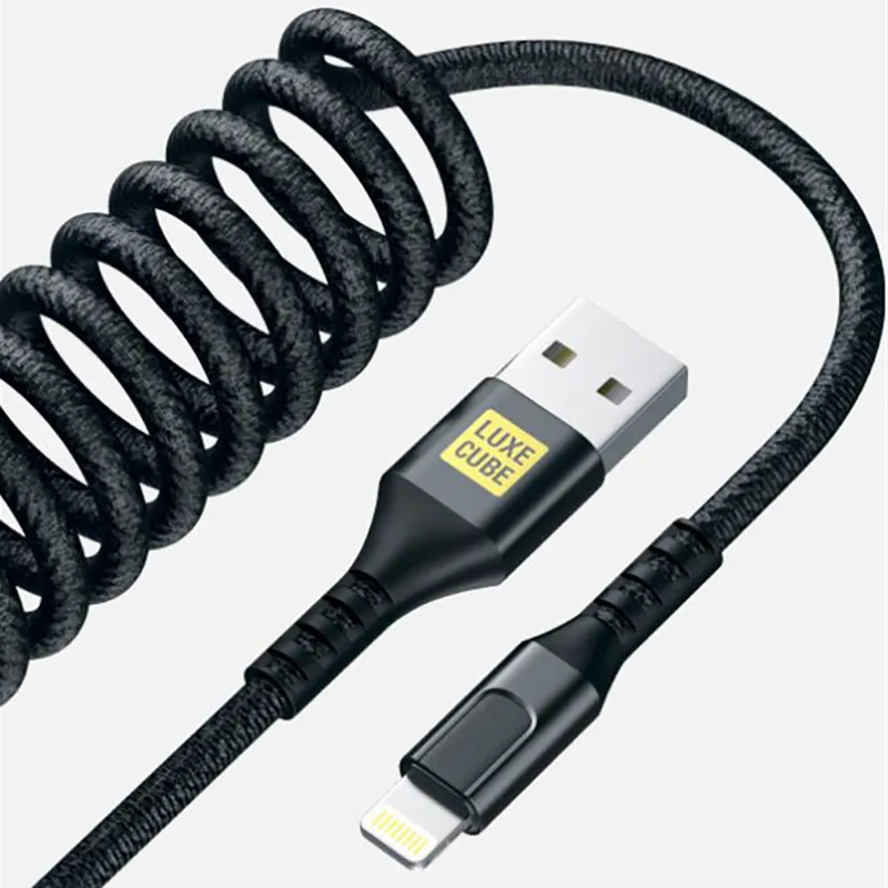 Кабель Luxe Cube Dynamic USB - Lightning (M/M), 1.5 м, Black (4446689101557) - мініатюра 3