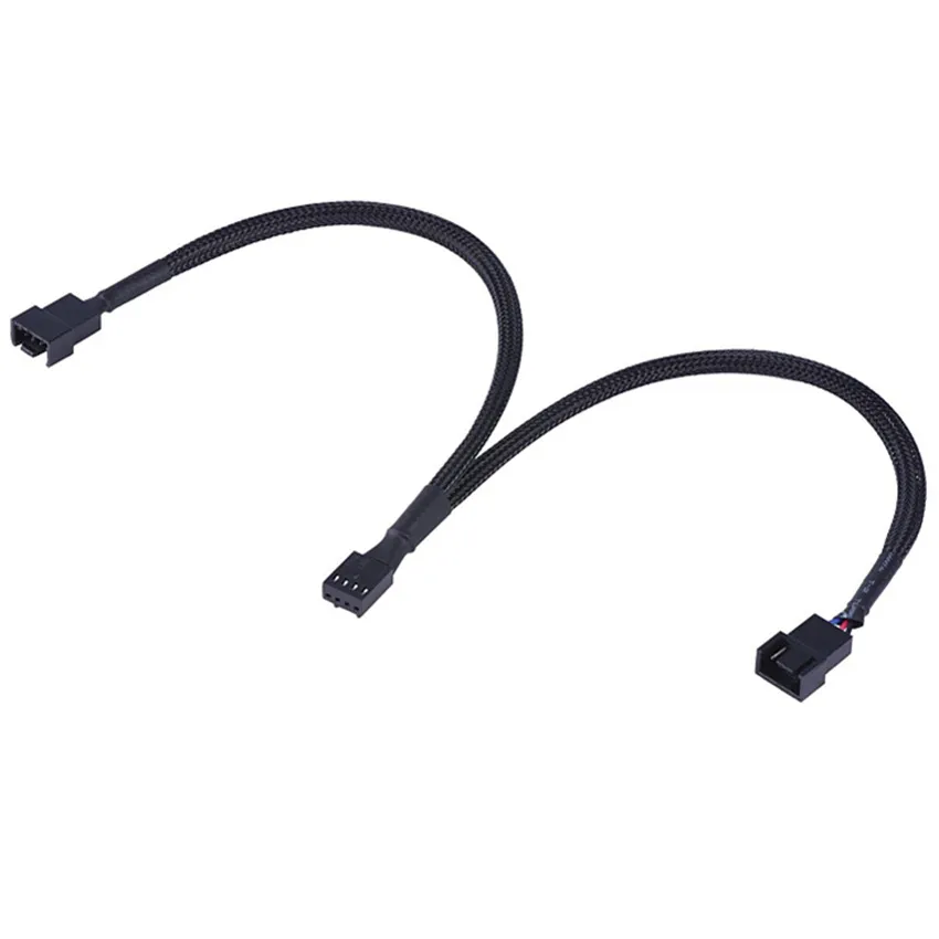 Подовжувач 4-pin PWM для вентиляторів 30 см, у чорному обплетенні - мініатюра 5