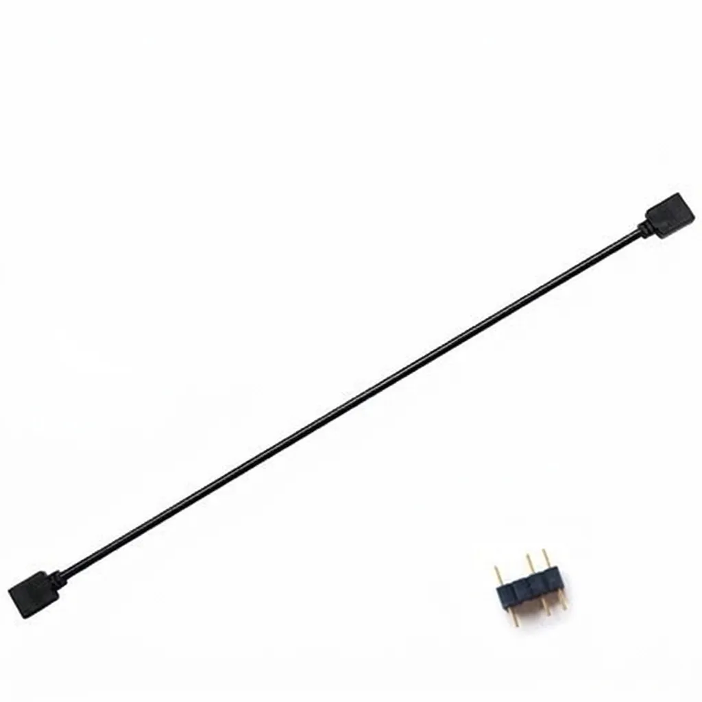 Подовжувач ARGB 5V 3-pin 50 см, чорний - зображення 1
