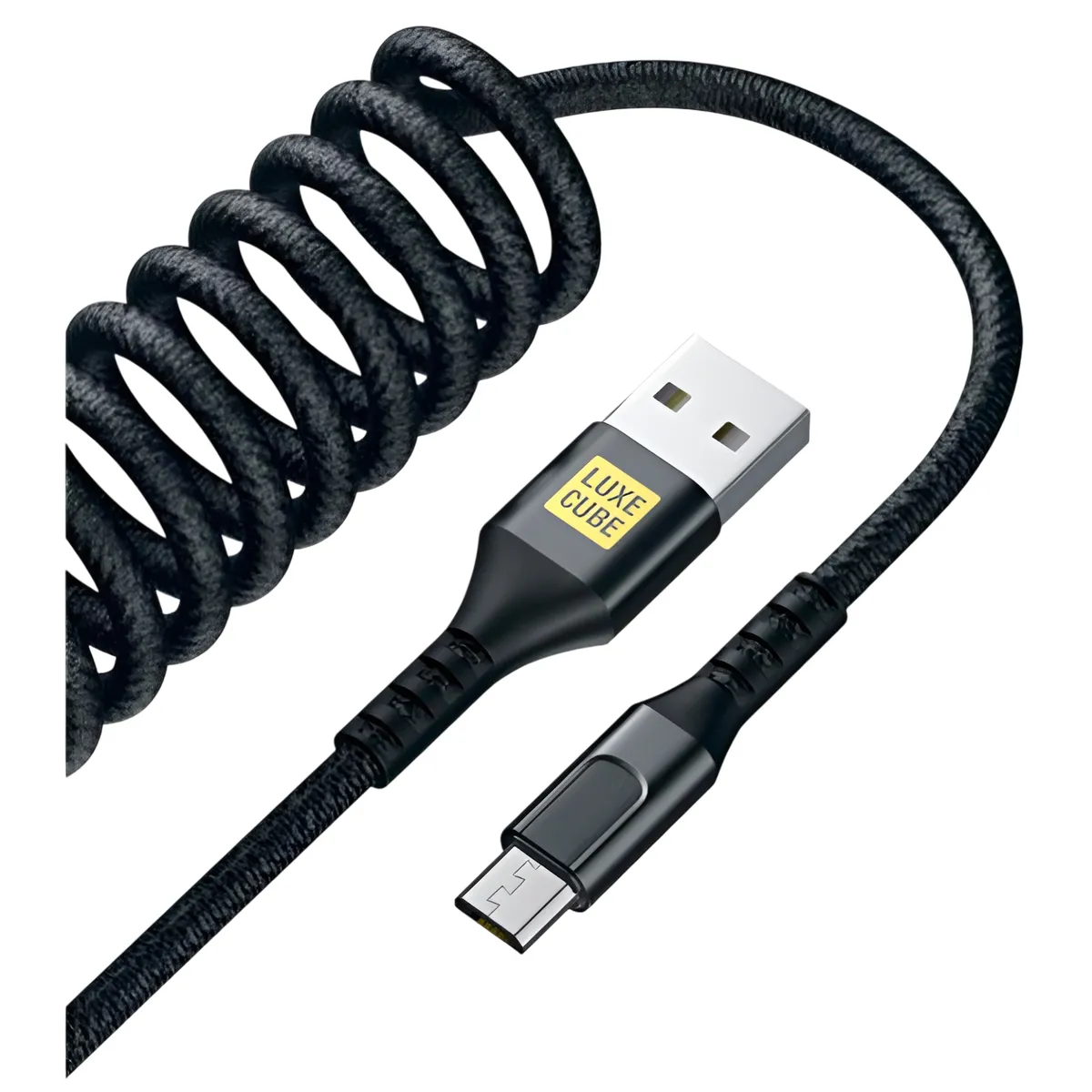 Кабель Luxe Cube Dynamic USB - micro USB (M/M), 1.5 м, Black (4446689101236) - мініатюра 4