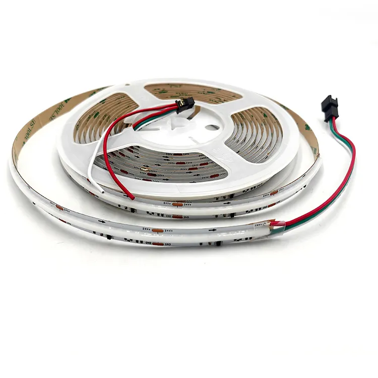 LED-стрічка COB адресна RGB, самоклейна, ціна за 1 м, 24 В, 720 діодів/м, ширина 12 мм - мініатюра 4