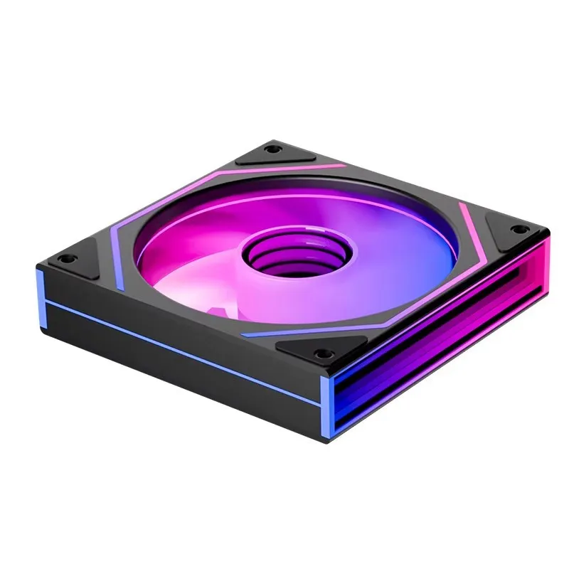 Вентилятор для корпусу Jungle Leopard Prism 4 Ultra 120 мм, ARGB, PWM, у коробці, реверсивні лопаті - мініатюра 4