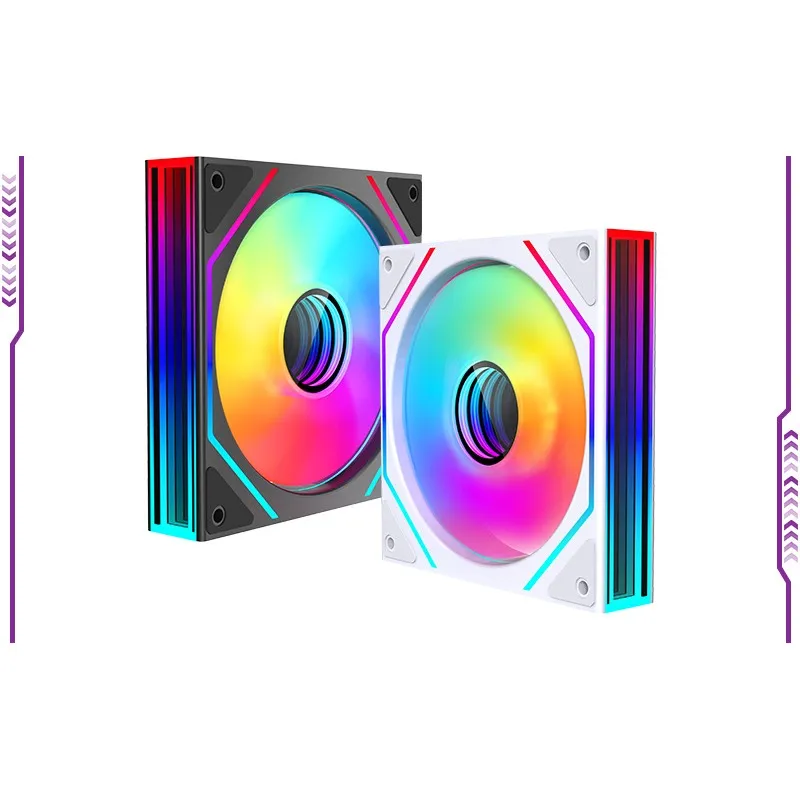 Вентилятор для корпусу Jungle Leopard Prism 4 Ultra 120 мм, ARGB, PWM, у коробці, стандартні лопаті - мініатюра 2