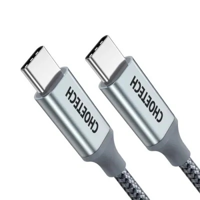 Дата кабель USB-C to USB-C 1.8m USB 2.0 100W Choetech (XCC-1002-GY) - мініатюра 2