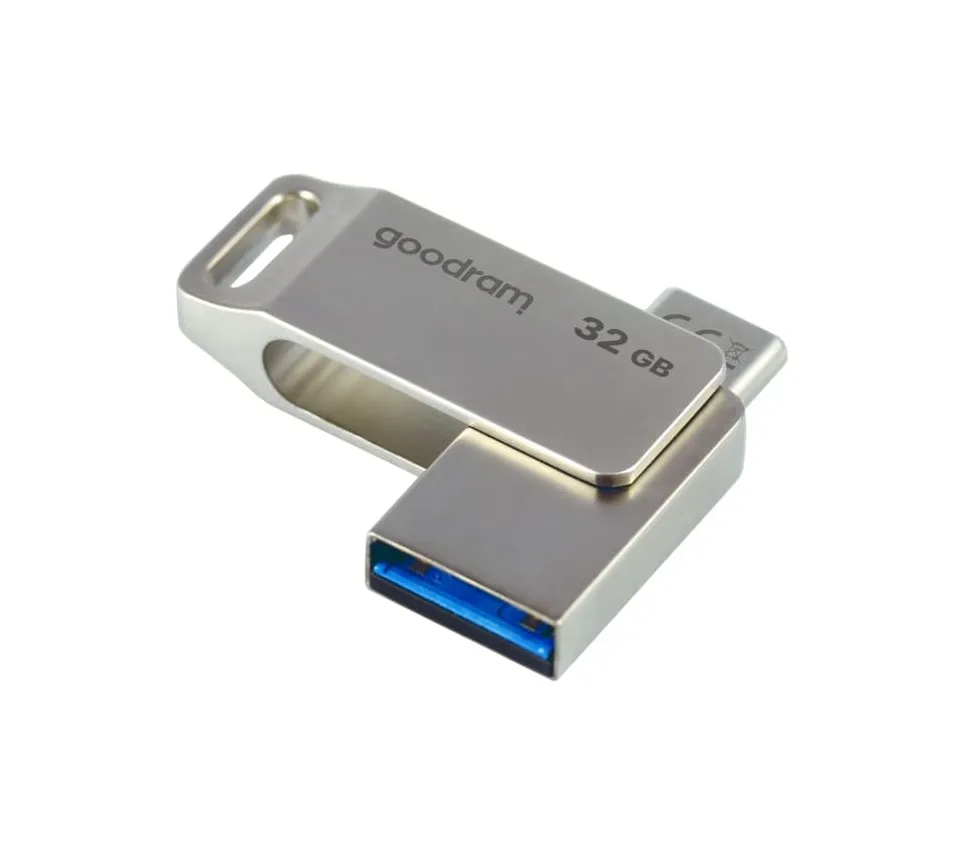 Флеш-накопичувач USB3.2 32GB OTG Type-C Goodram ODA3 Silver (ODA3-0320S0R11) - мініатюра 5