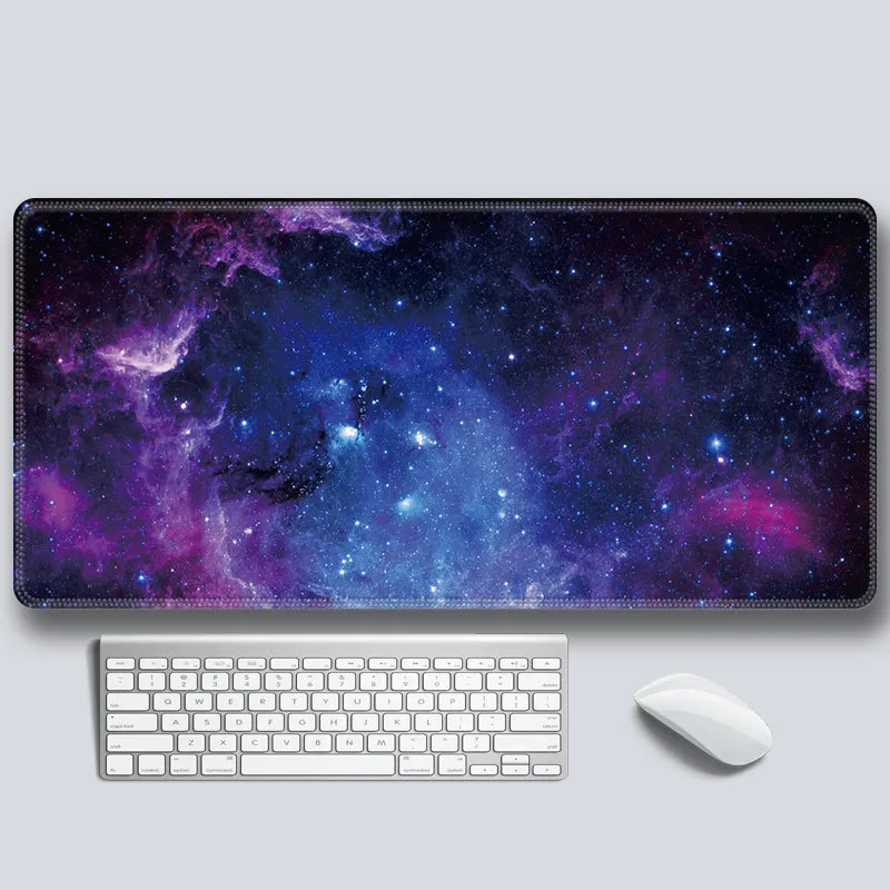 Килимок для миші ігровий XL 800x300x3 мм, однотонний чорний - мініатюра 4