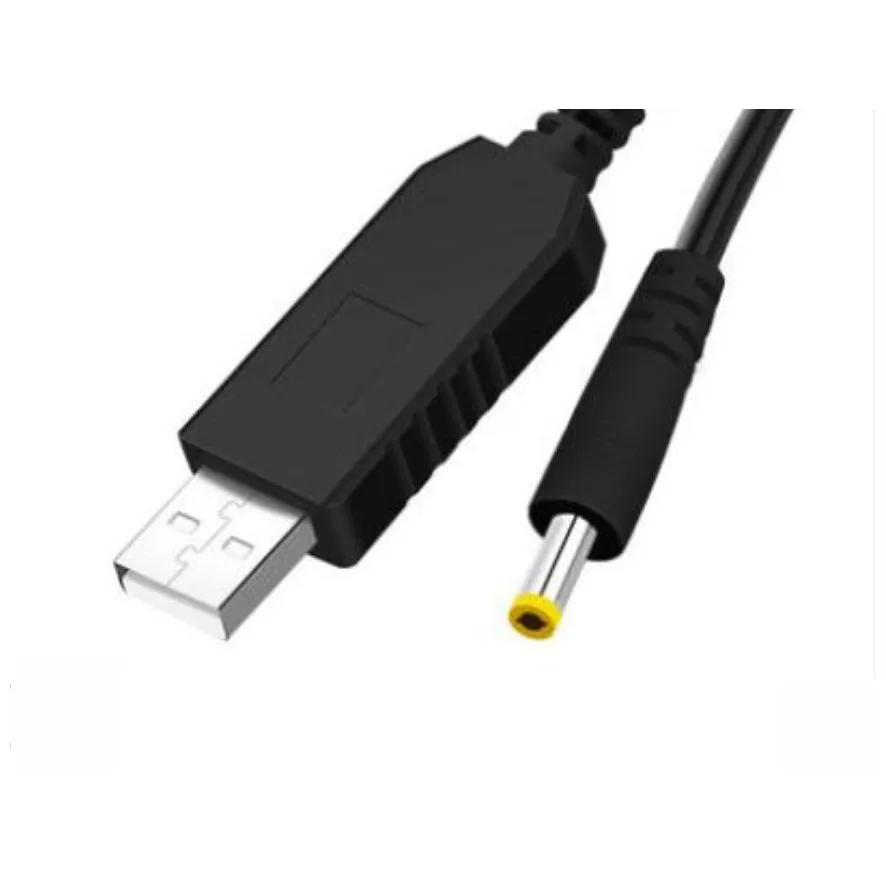 Кабель живлення USB на DC з підвищенням з 5 до 12 В, 1 А, 1 м, прямий роз'єм, DC 4.0x1.7 мм - зображення 1
