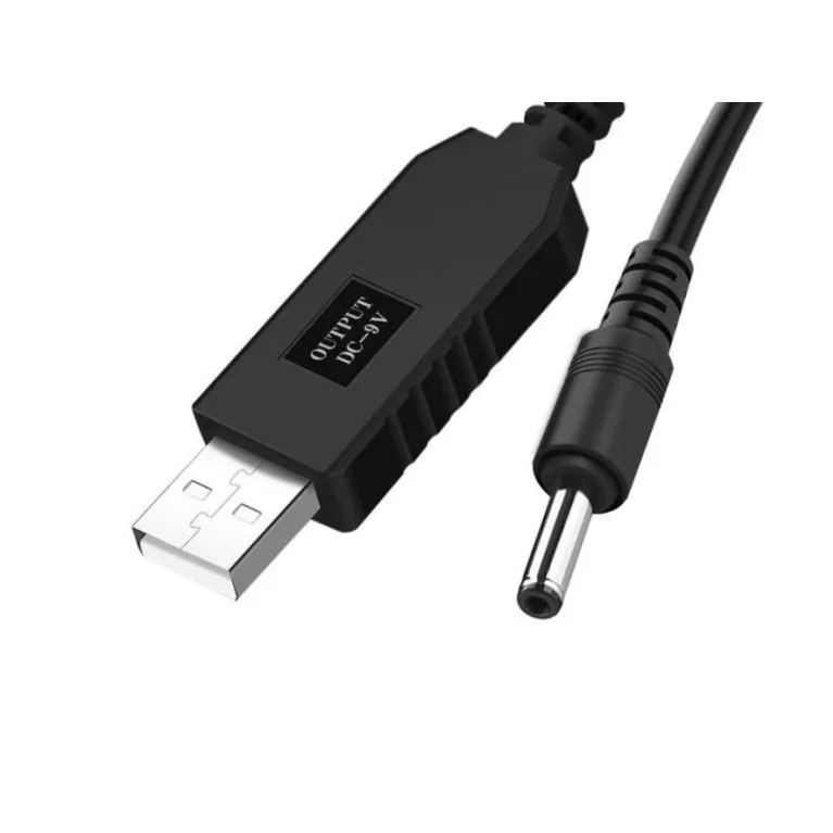Кабель живлення USB на DC з підвищенням з 5 до 12 В, 1 А, 1 м, прямий роз'єм, DC 4.0x1.7 мм - мініатюра 4