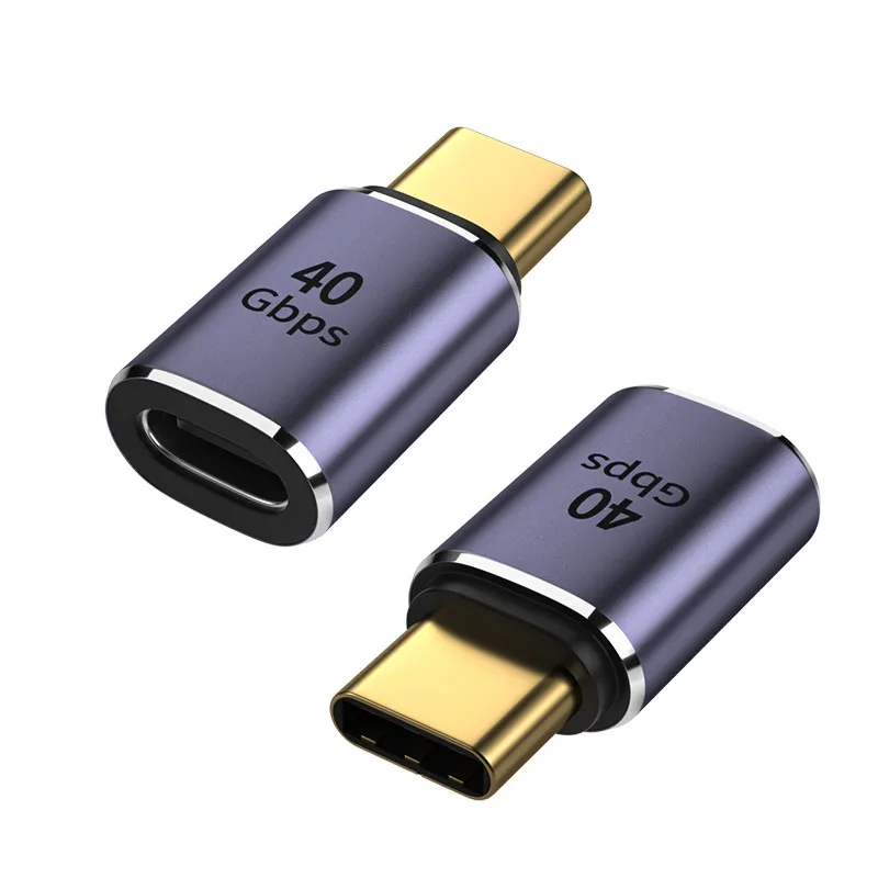 Перехідник USB4 Type-C мама – мама, U-подібний 180°, 40 Гбіт/с, PD 100 Вт - мініатюра 5