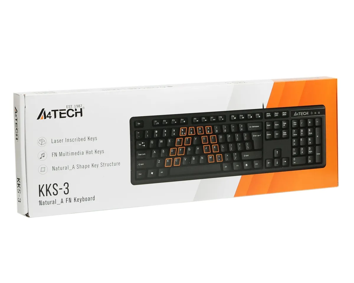 Клавіатура A4Tech KK-3 Black - мініатюра 11