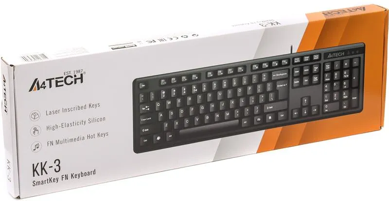 Клавіатура A4Tech KK-3 Black - мініатюра 7