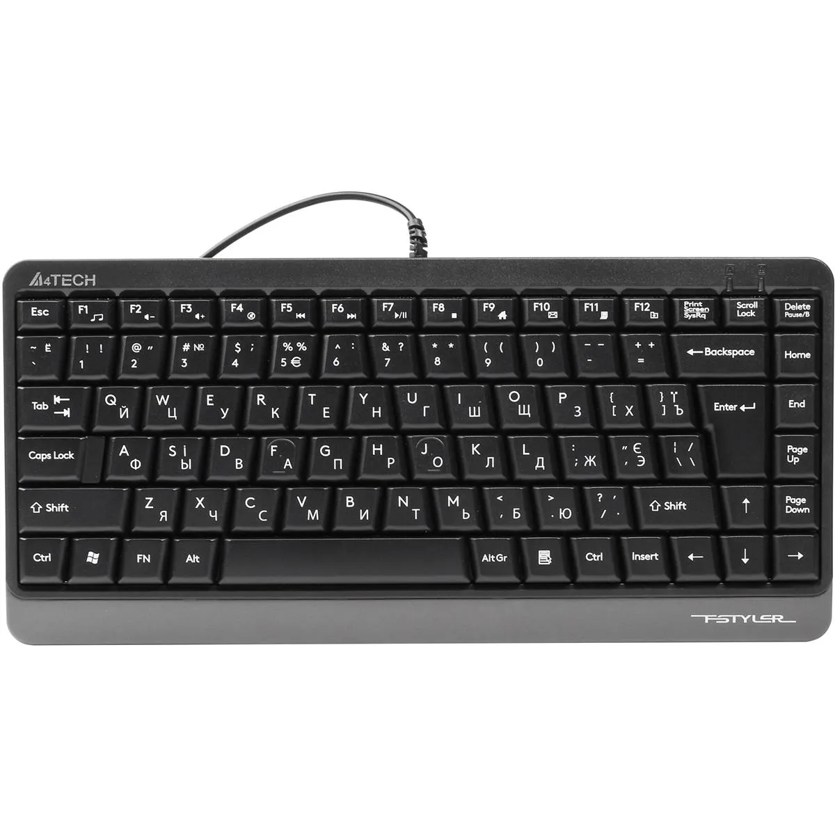 Клавіатура A4Tech Fstyler FKS11 Grey - зображення 1