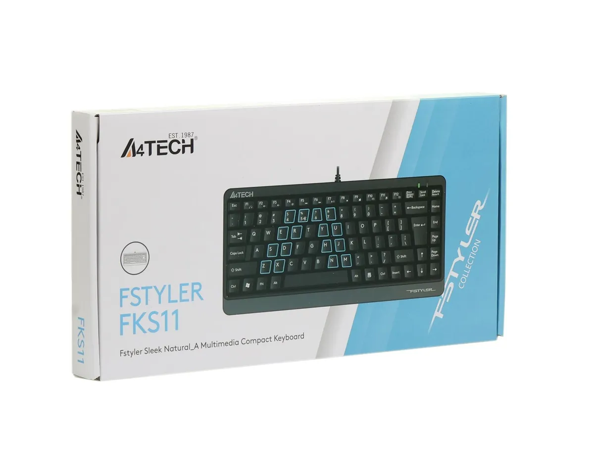 Клавіатура A4Tech Fstyler FKS11 Grey - мініатюра 6