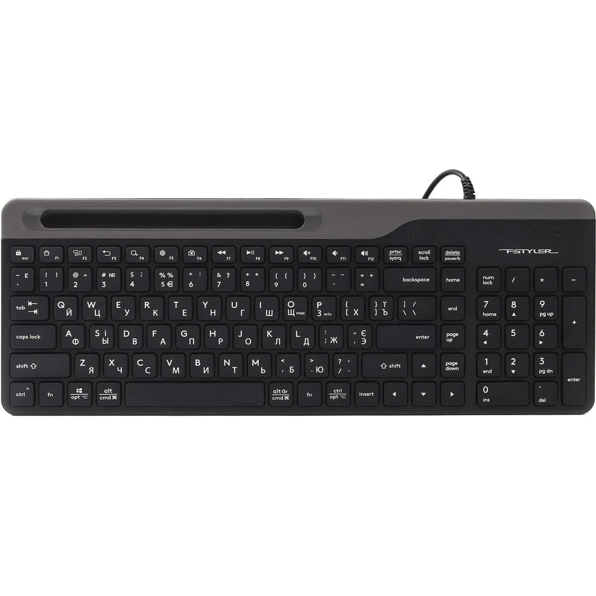 Клавіатура A4Tech Fstyler FK25 Black - зображення 1